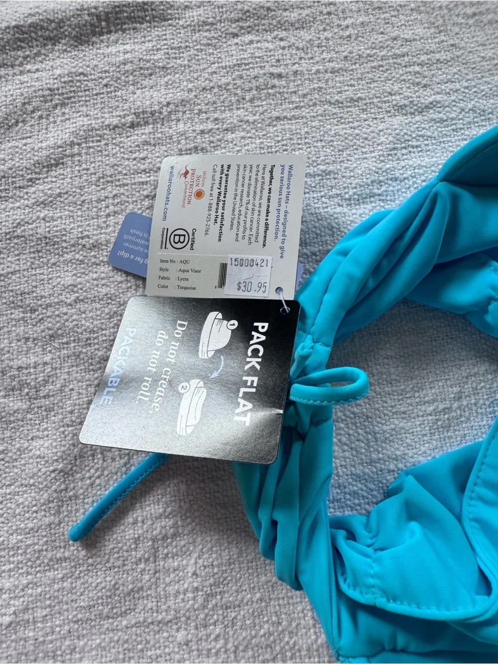 NWT-UV SKINZ Women’s Swim Visor with UPF 50+ Sun Protection – Womens Pool Hat, W